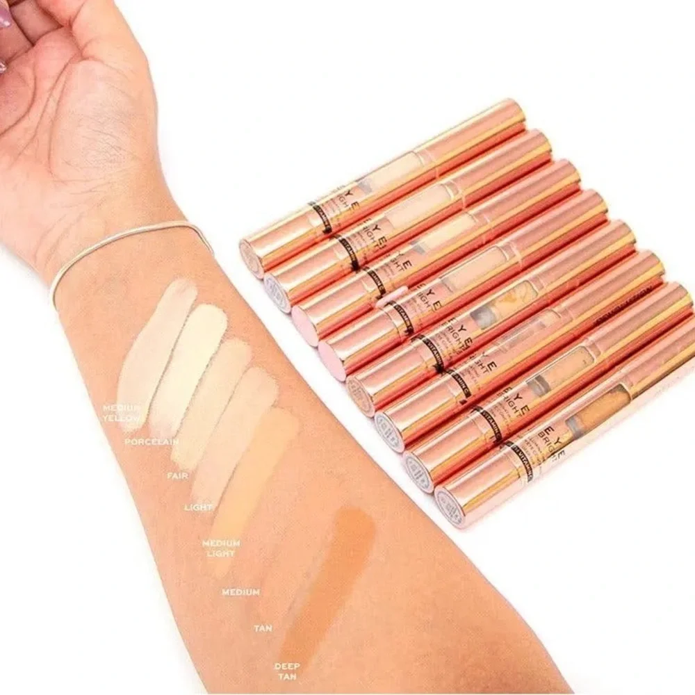New! Bundle of 3 Revolution Eye Bright Illuminating Under Eye Concealer Tan 3ml